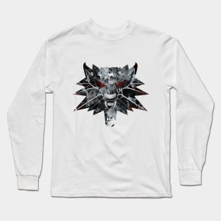 The Witcher Medallion in Watercolor Long Sleeve T-Shirt